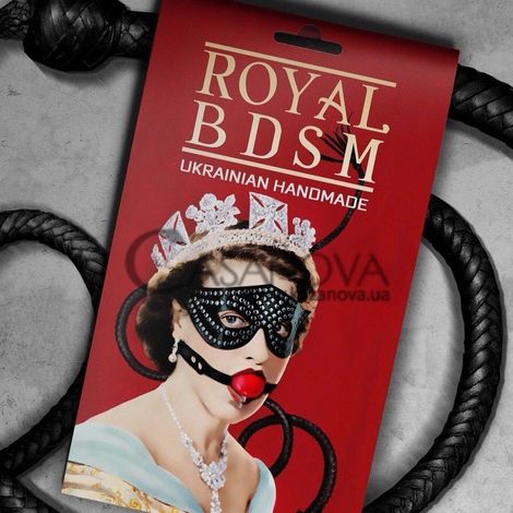 Основное фото Флоггер из велюра Royal BDSM золотисто-чёрный