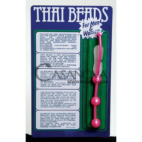 Основное фото Анальные шарики Thai Beads розовые