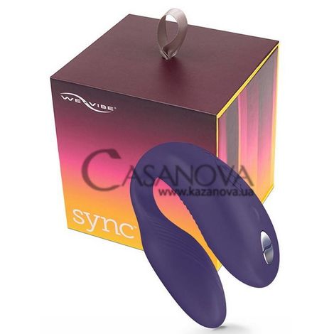 Основное фото Вибратор для двоих We-Vibe Sync фиолетовый 7,5 см