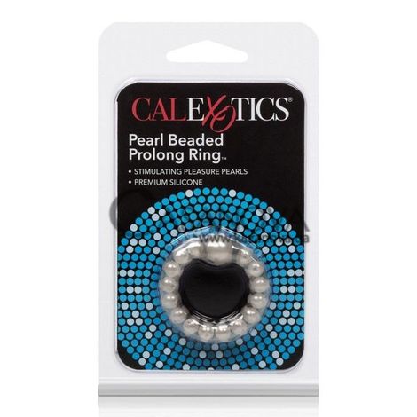Основное фото Эрекционное кольцо Pearl Beaded Prolong Ring серое