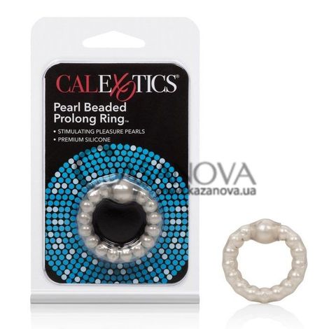 Основное фото Эрекционное кольцо Pearl Beaded Prolong Ring серое