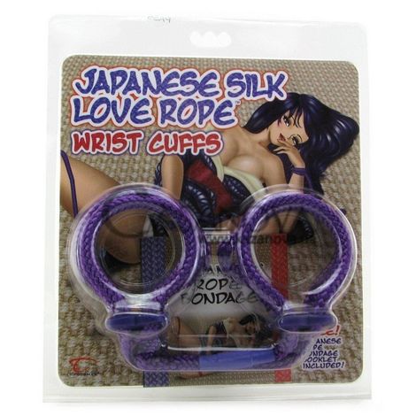 Основное фото Наручники Japanese Silk Love Rope Ankle Cuffs фиолетовые