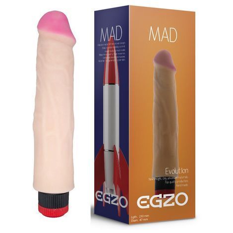 Основне фото Вібромасажер Mad Egzo V0740 тілесний 24 см