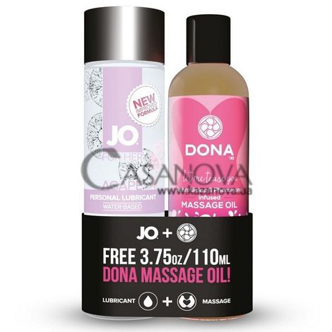 Основное фото Подарочный набор JO Limited Edition Promo Pack JO Agape + Dona Massage Oil 230 мл