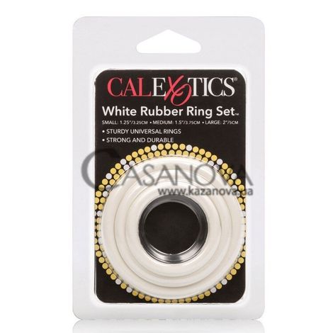 Основне фото Набір із 3 ерекційних кілець White Rubber Ring Set білий