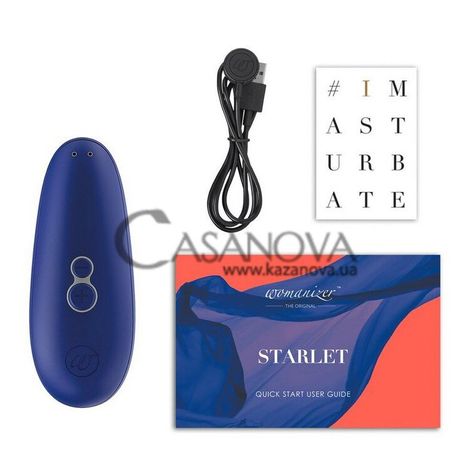 Основное фото Вакуумный клиторальный стимулятор Womanizer Starlet 2 синий 11,7 см