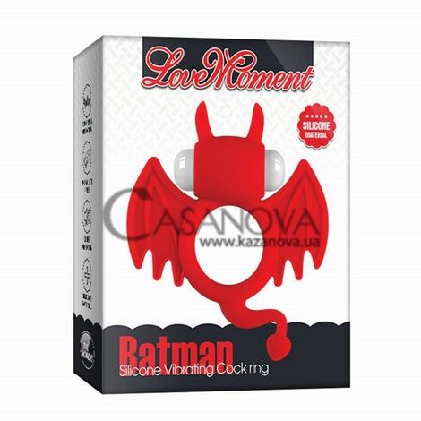 Основне фото Ерекційне кільце з вібрацією Love Moment Batman червоне