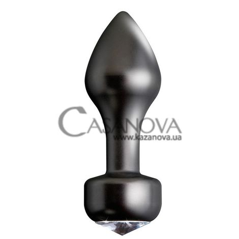 Основное фото Анальная пробка с камнем Mini Luv Plug чёрная 8,3 см