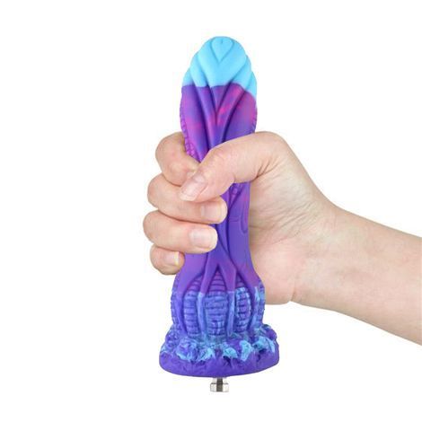 Основне фото Фалоімітатор-насадка Hismith 7.48" Silicone Dildo HSA140 Monster Series фіолетовий 19 см