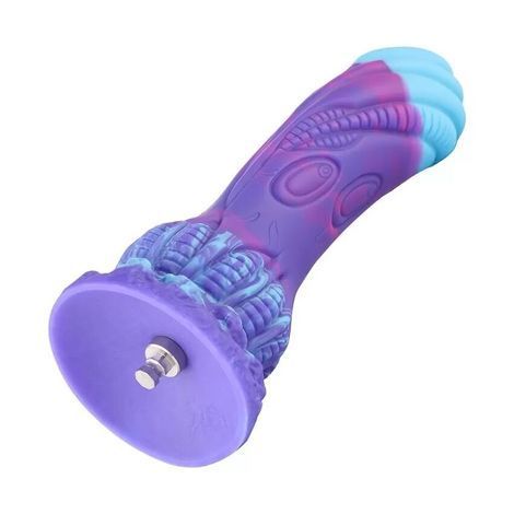 Основне фото Фалоімітатор-насадка Hismith 7.48" Silicone Dildo HSA140 Monster Series фіолетовий 19 см