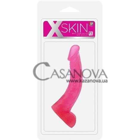 Основне фото Фалоімітатор XSkin Realistic Dong рожевий 19 см