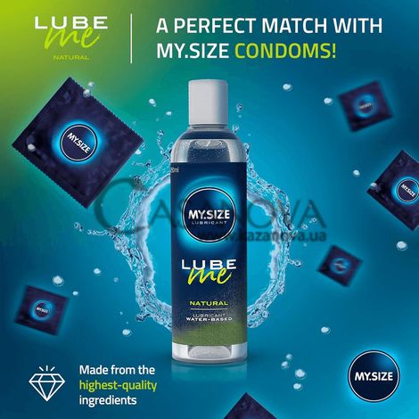 Основное фото Лубрикант на водной основе My.Size Lube Me Natural 250 мл