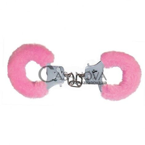 Основное фото Наручники с плюшем Furry Fun Cuffs розовые