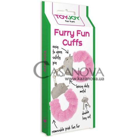 Основне фото Наручники з плюшем Furry Fun Cuffs рожеві