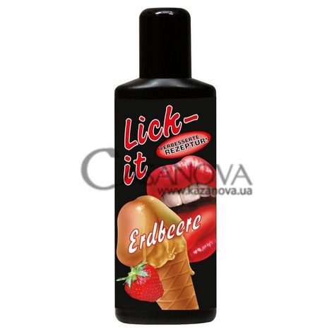 Основное фото Оральный лубрикант Lick-It Erdbeere клубника 50 мл