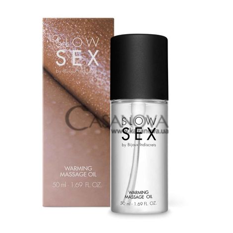 Основне фото Розігріваюча їстівна масажна олія Bijoux Indiscrets Slow Sex Warming Massage Oil 50 мл