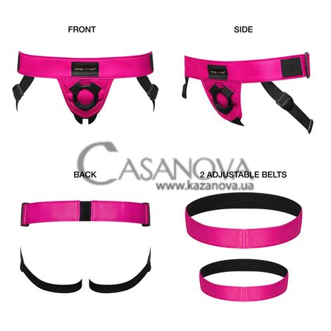 Основне фото Труси для страпону Strap-On-Me Leatherette Curious Harness рожеві