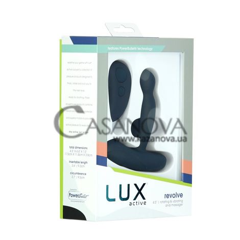 Основное фото Вибромасажёр простаты Lux Active Revolve чёрный 11,5 см