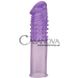 Дополнительное фото Удлиняющая насадка Mega Stretch Penis Extension фиолетовая 16,5 см