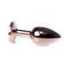 Дополнительное фото Анальная пробка S Boss of toys Jewellery BS64107 розовое золото с розовым камнем 7 см