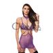 Додаткове фото Міні-сукня Baci Strappy Mini Dress & G-String Set фіолетова