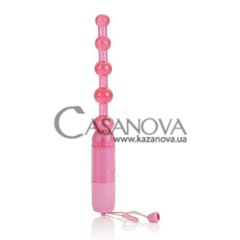 Основное фото Анальные вибробусы Waterproof Vibrating Pleasure Beads 11 см розовые