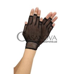 Основное фото Перчатки без пальцев Baci Fingerless Fishnet Glove чёрные