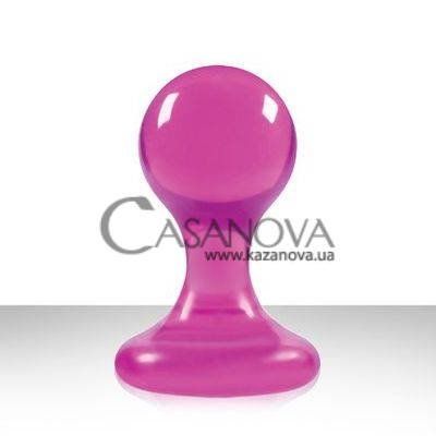 Основне фото Анальна пробка на присосці Luna Balls Medium рожева 8,2 см
