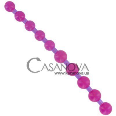 Основне фото Анальні буси Queeny Sex Pearls фіолетові 27 см