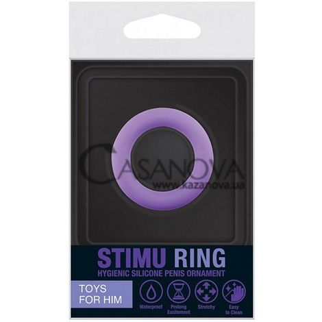 Основне фото Ерекційне кільце Stimu Ring фіолетове 3,2 см