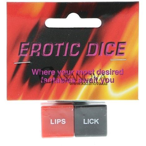 Основне фото Кубики для ігор Erotic Dice чорно-червоні
