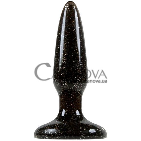 Основное фото Анальная пробка с присоской Starlight Gems Booty Boppers чёрная 8 см