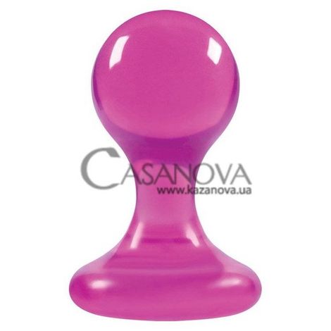 Основне фото Анальна пробка на присосці Luna Balls Medium рожева 8,2 см