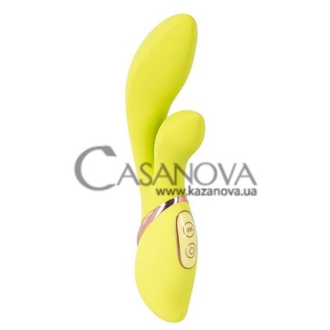 Основное фото Rabbit-вибратор Julie Clitoris Stimulator Vibrator жёлтый 20 см