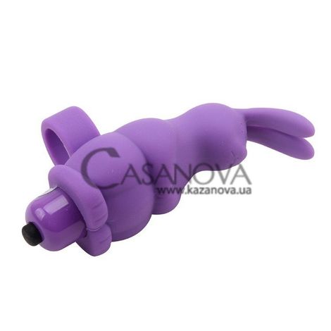 Основне фото Вібронасадка на палець MisSweet Sweetie Rabbit фіолетова 10 см