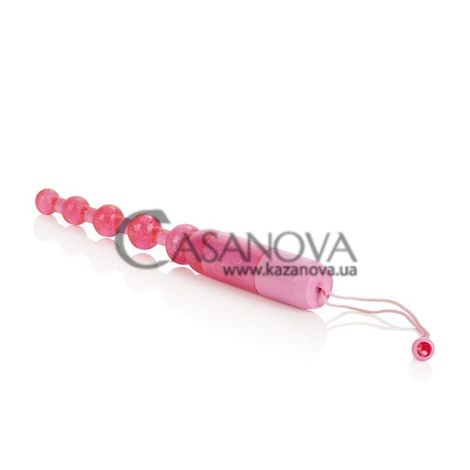 Основное фото Анальные вибробусы Waterproof Vibrating Pleasure Beads 11 см розовые