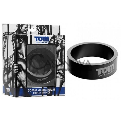 Основне фото Ерекційне кільце Tom of Finland 50mm Aluminum Cock Ring сіре