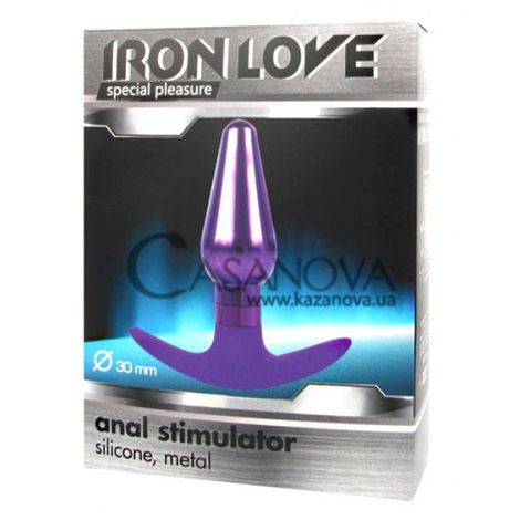 Основное фото Анальная пробка Iron Love IL-28002-VLT фиолетовая 9,6 см