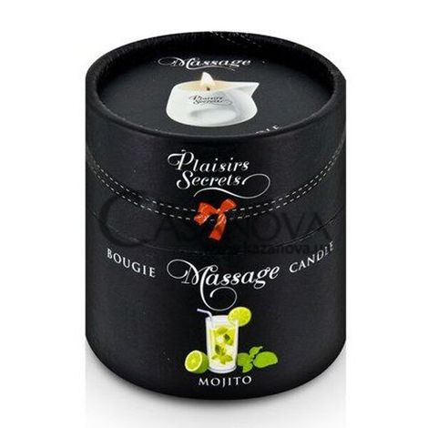 Основне фото Масажна свічка Plaisirs Secrets Bougie Massage Candle Mojito мохіто 80 мл