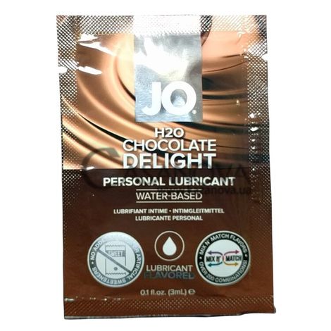 Основне фото Пробник орального лубриканту JO H2O Chocolate Delight шоколад 3 мл