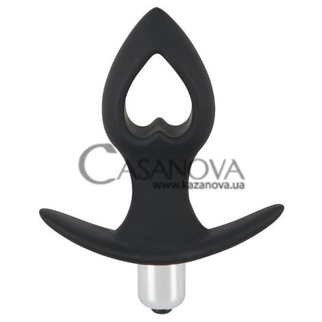 Основное фото Анальная вибропробка Black Velvets Vibrating Plug чёрная 10,9 см