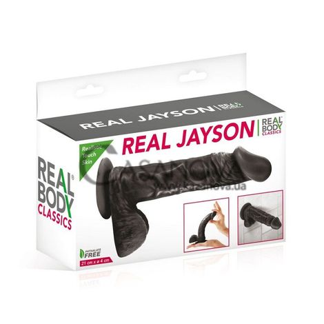 Основное фото Фаллоимитатор Real Body Real Jayson чёрный 21 см