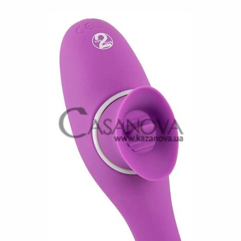 Основное фото Клиторально-вагинальный вибратор 2 Function Bendable Vibe пурпурный 22,3 см