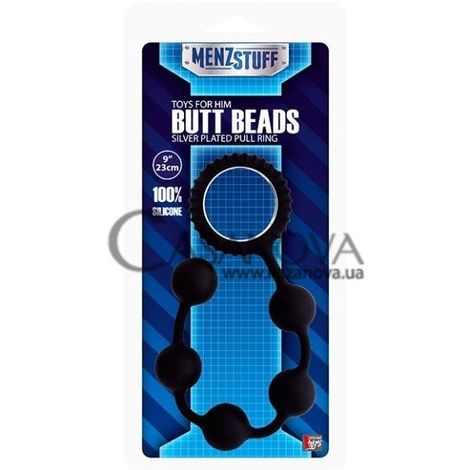 Основное фото Анальная цепочка Menz Stuff Butt Beads чёрные 23 см