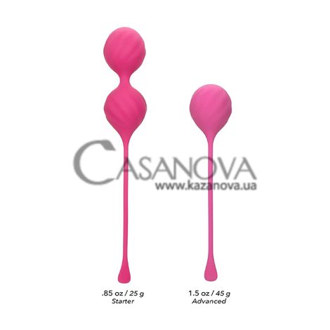 Основне фото Набір вагінальних кульок California Exotic Novelties Kegel Training 2 Piece Set рожевий