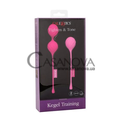 Основне фото Набір вагінальних кульок California Exotic Novelties Kegel Training 2 Piece Set рожевий