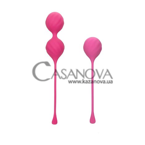 Основне фото Набір вагінальних кульок California Exotic Novelties Kegel Training 2 Piece Set рожевий