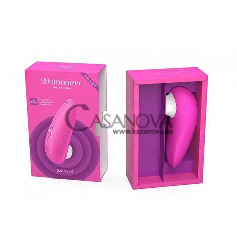 Основное фото Вакуумный клиторальный стимулятор Womanizer Starlet 3 розовый 11,7 см