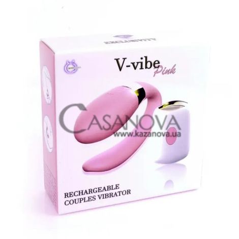 Основне фото Вібратор для пар V-vibe Boss Series рожевий 7,5 см