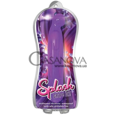 Основное фото Вибратор для точки G Splash Grape Oh! фиолетовый 17,8 см